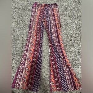 Fun, print flare leggings